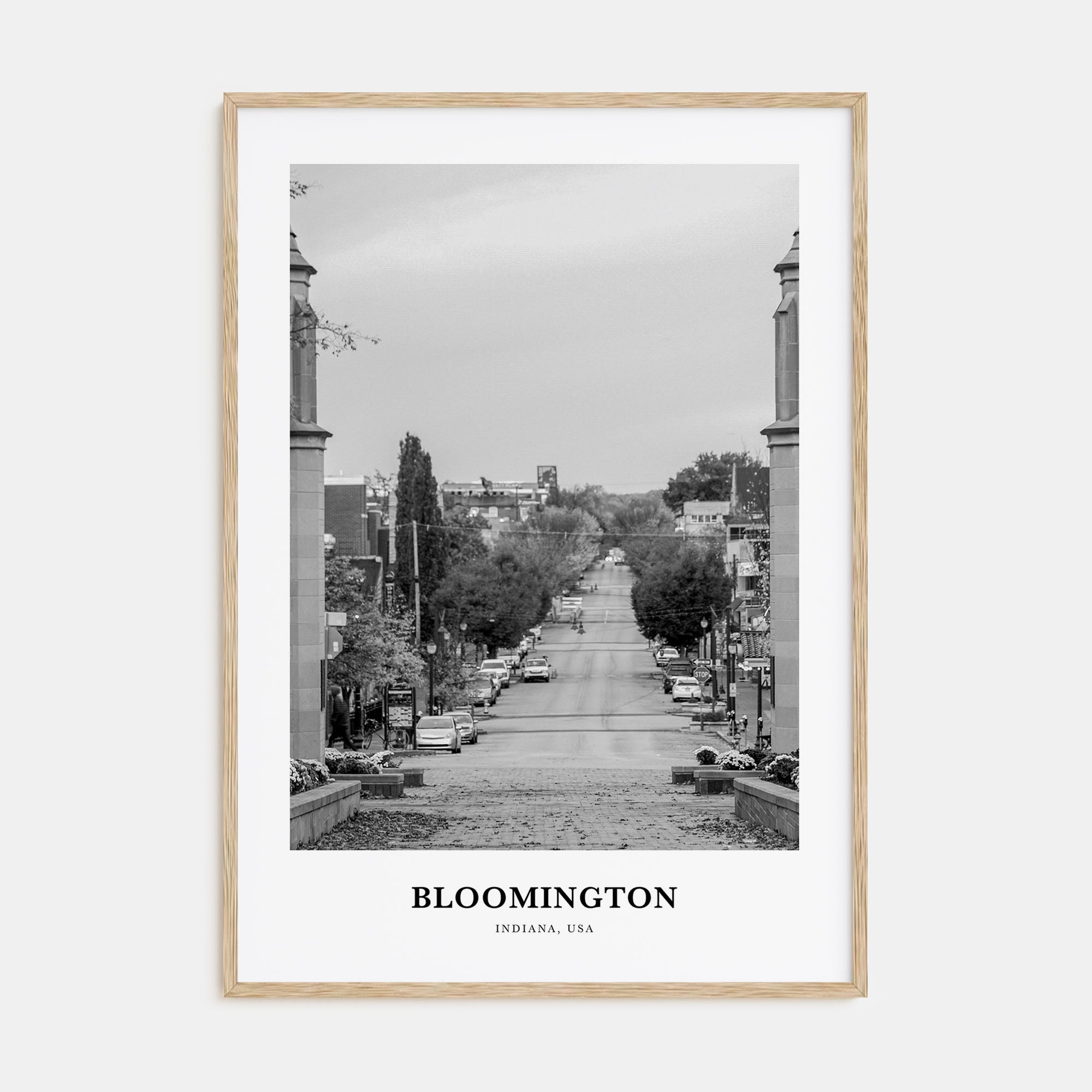 Bloomington Portrait B&W Poster
