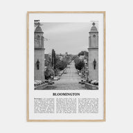 Bloomington Travel B&W Poster