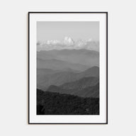 Blue Ridge Mountains Photo B&W Poster