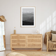 Blue Ridge Mountains Photo B&W Poster