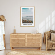 Blue Ridge Mountains Portrait Color Poster