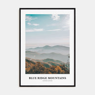 Blue Ridge Mountains Portrait Color Poster
