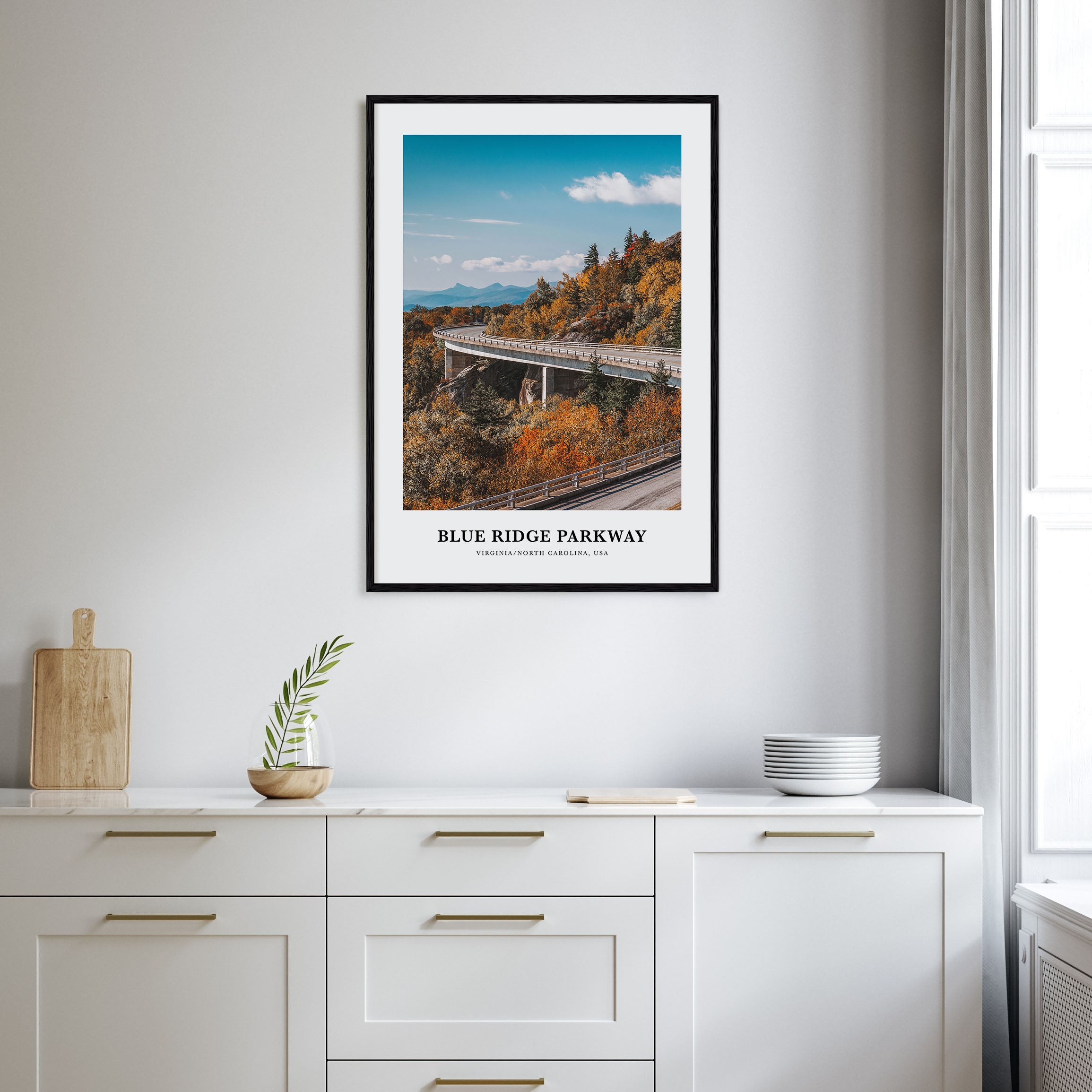 Blue Ridge Parkway Portrait Color Poster
