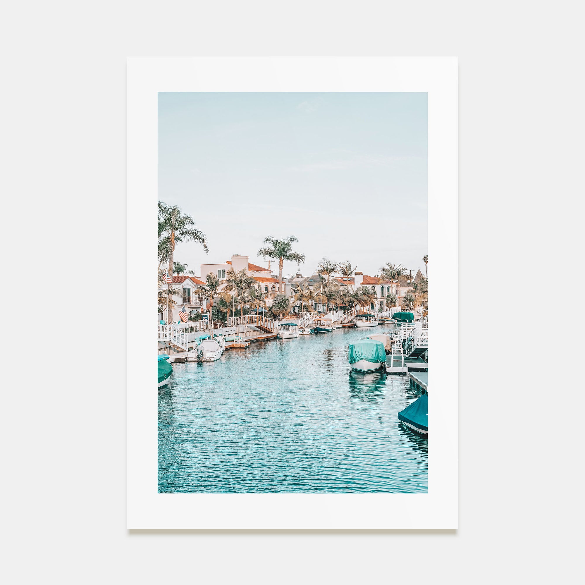 Boat on River Photo Color Poster
