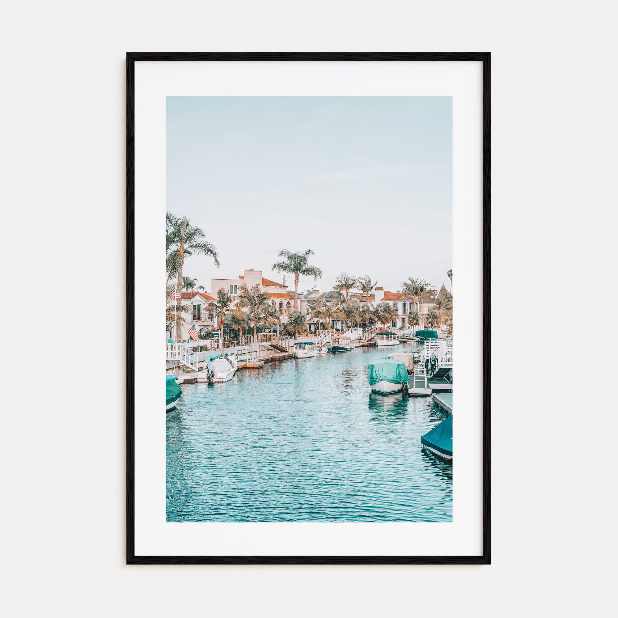 Boat on River Photo Color Poster