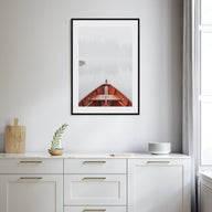 Boats on Foggy Lake Photo Color Poster