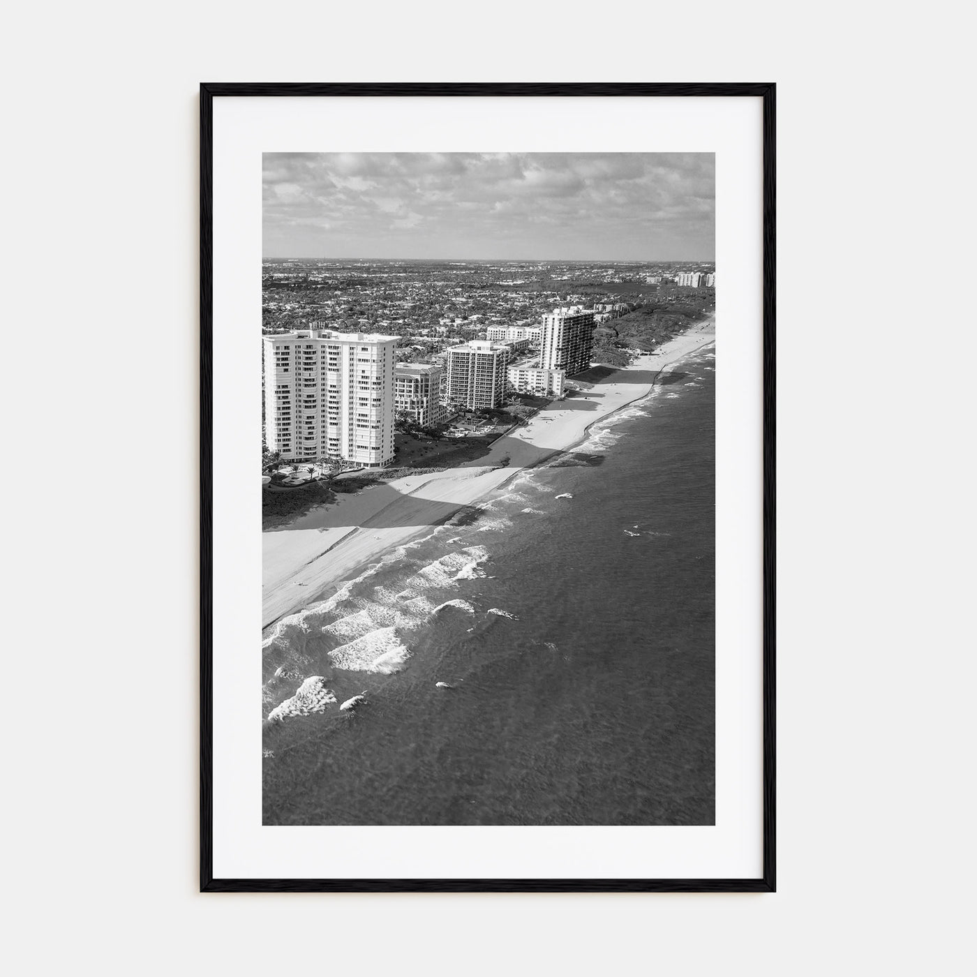 Boca Raton Photo B&W Poster