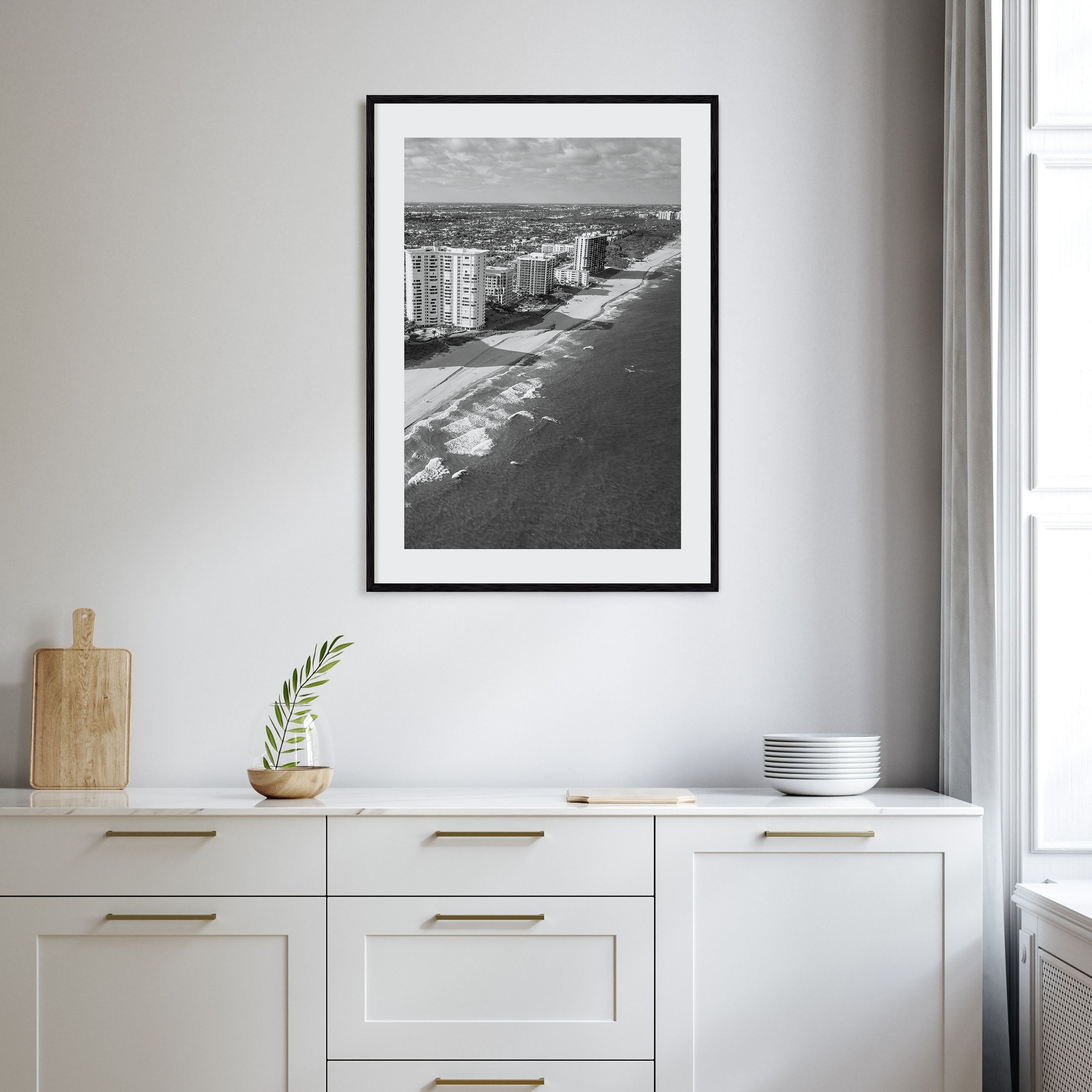 Boca Raton Photo B&W Poster