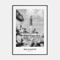 Boca Raton Portrait B&W No 1 Poster