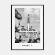 Boca Raton Portrait B&W No 1 Poster