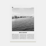 Boca Raton Travel B&W No 1 Poster