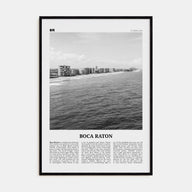 Boca Raton Travel B&W No 1 Poster