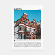 Bochum Travel Color Poster