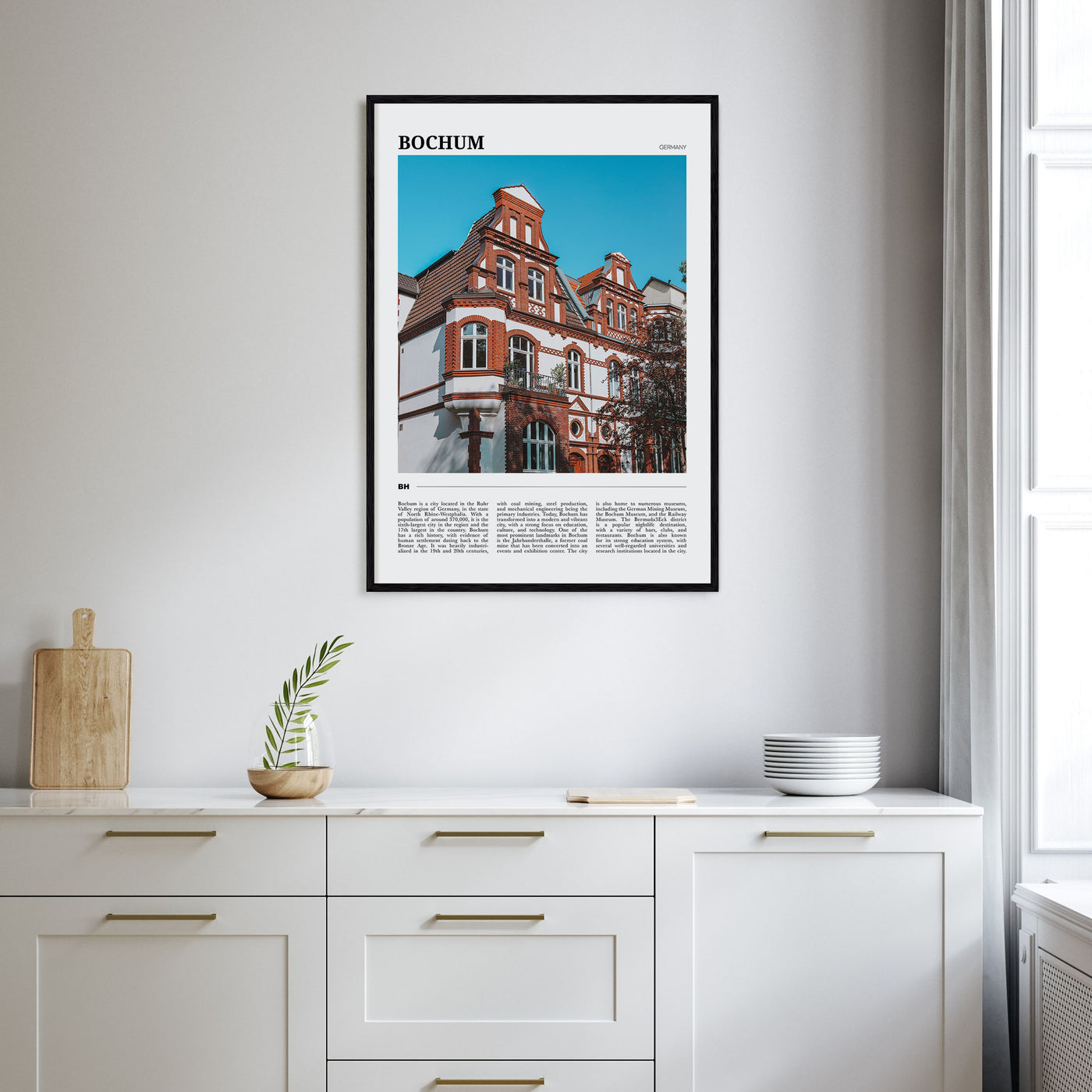 Bochum Travel Color Poster