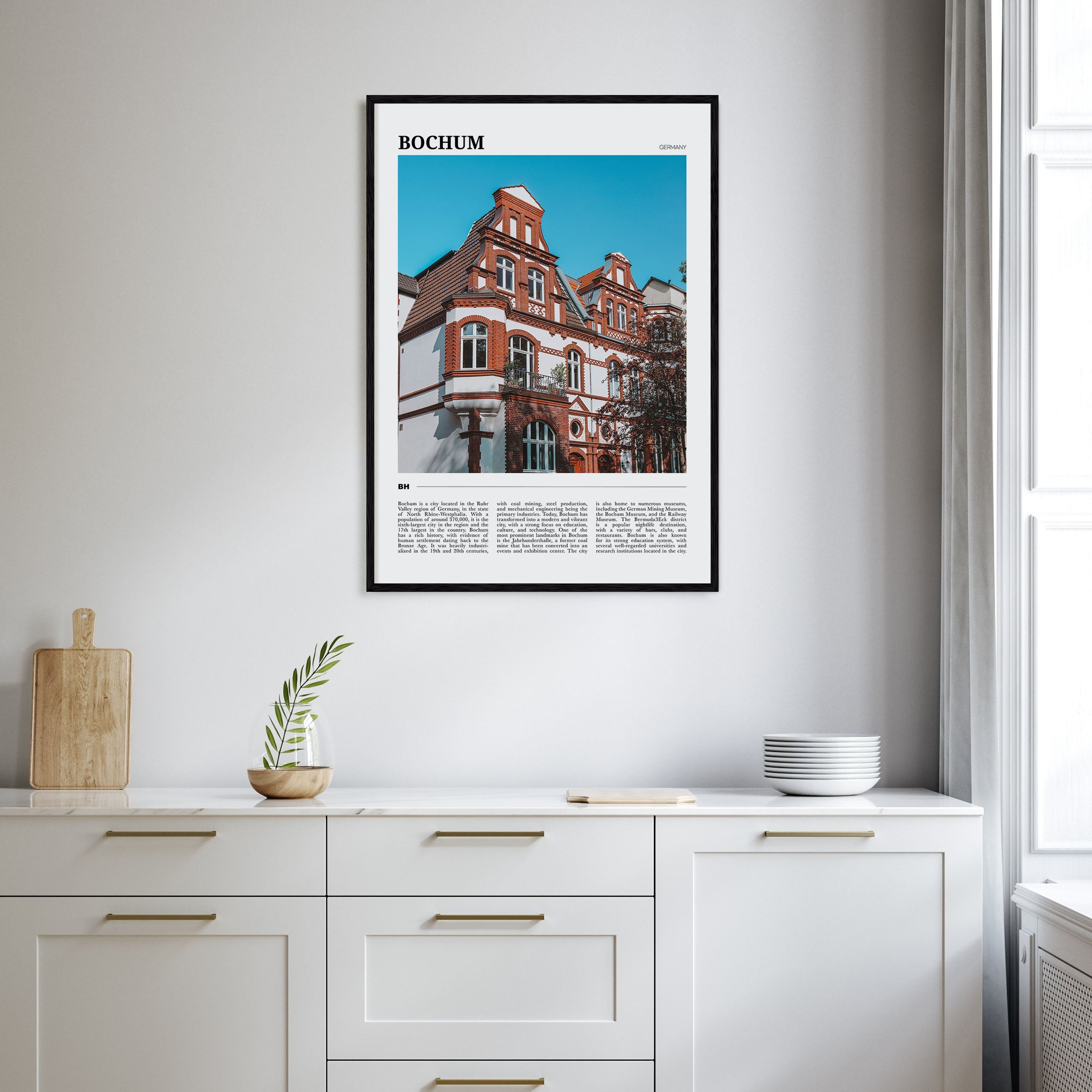 Bochum Travel Color Poster