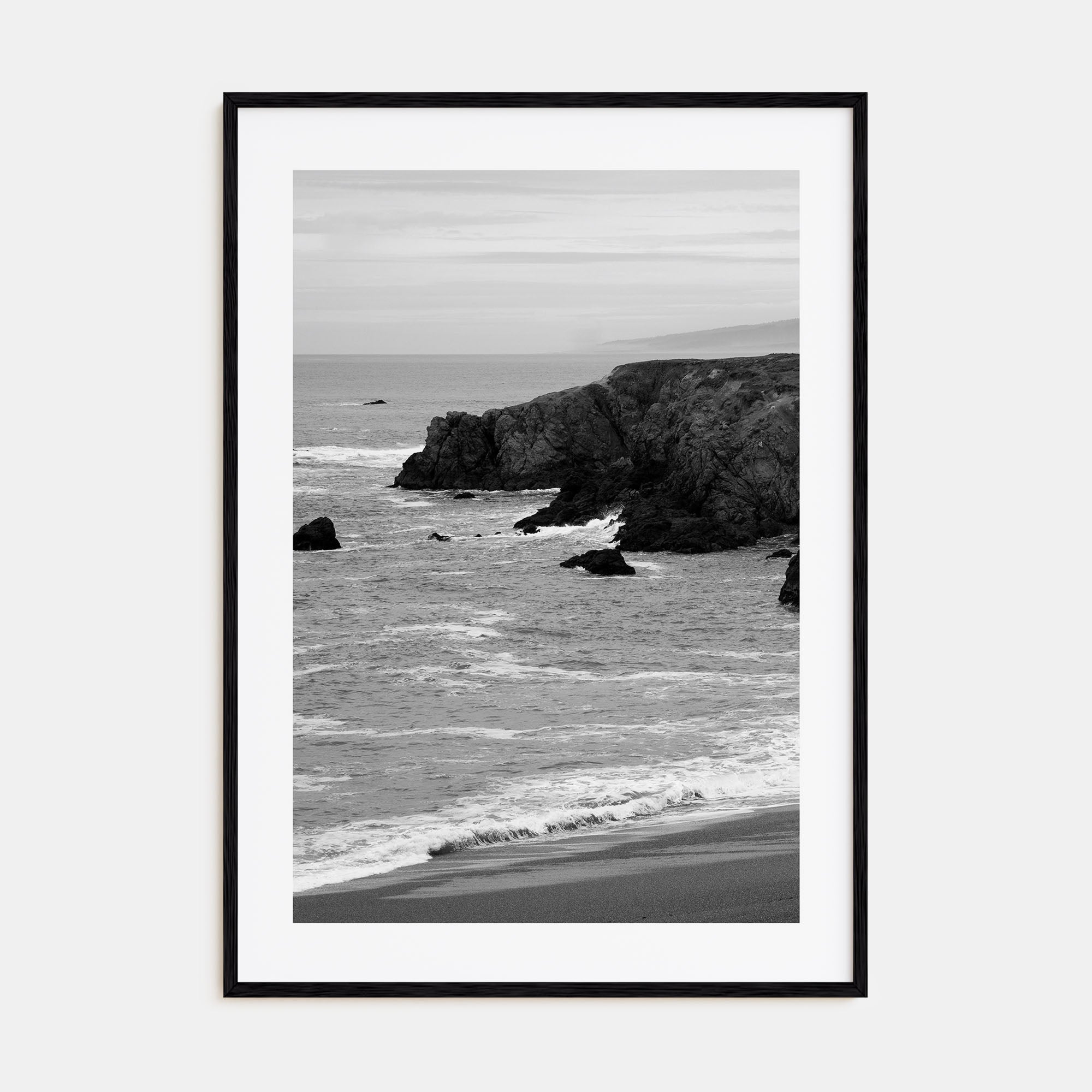 Bodega Bay Photo B&W Poster
