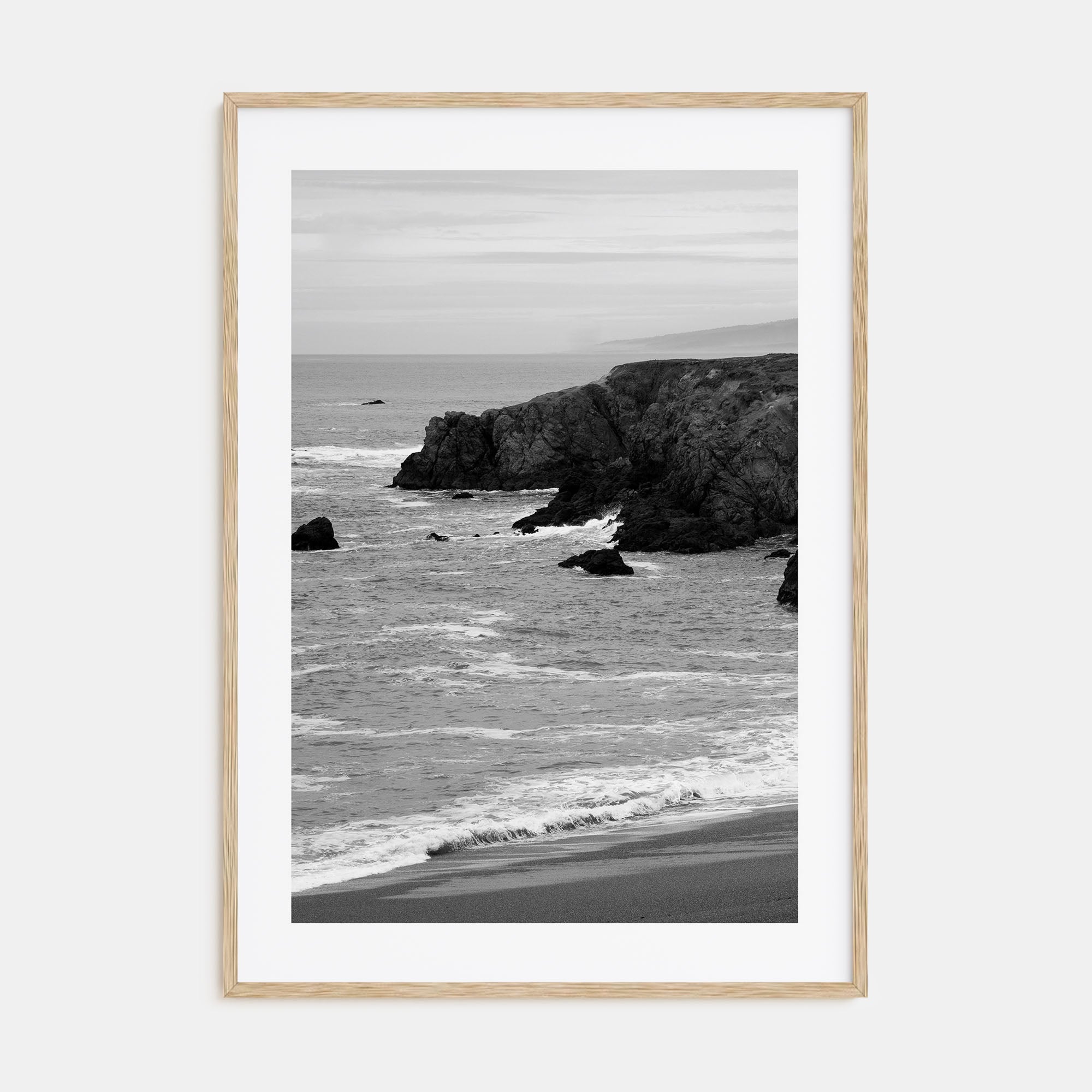 Bodega Bay Photo B&W Poster
