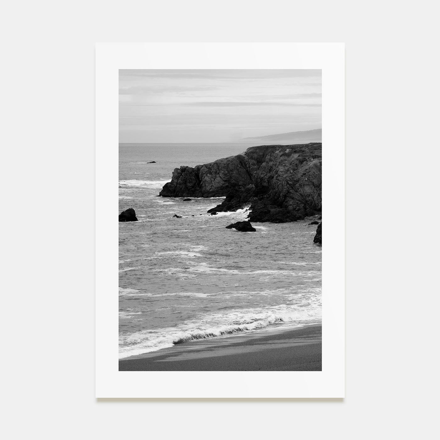 Bodega Bay Photo B&W Poster
