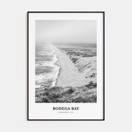 Bodega Bay Portrait B&W Poster