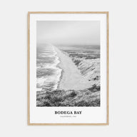 Bodega Bay Portrait B&W Poster