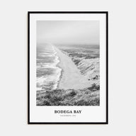 Bodega Bay Portrait B&W Poster