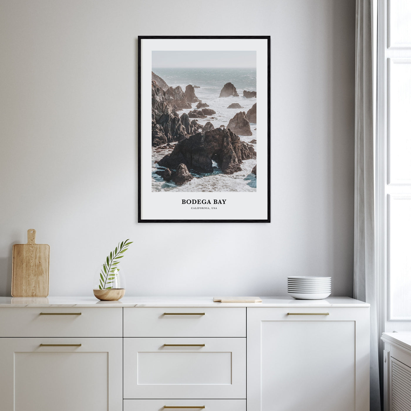 Bodega Bay Portrait Color Poster