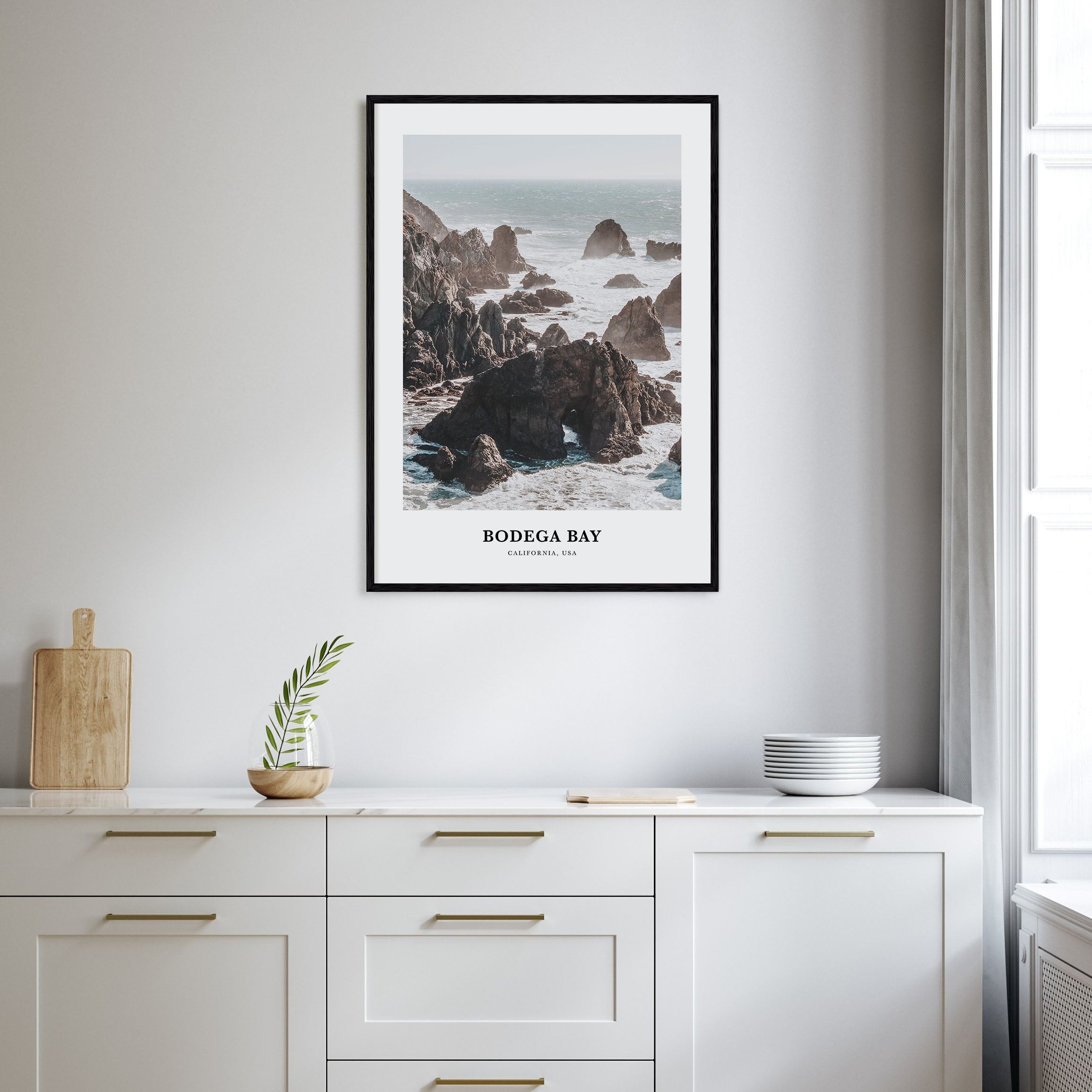 Bodega Bay Portrait Color Poster