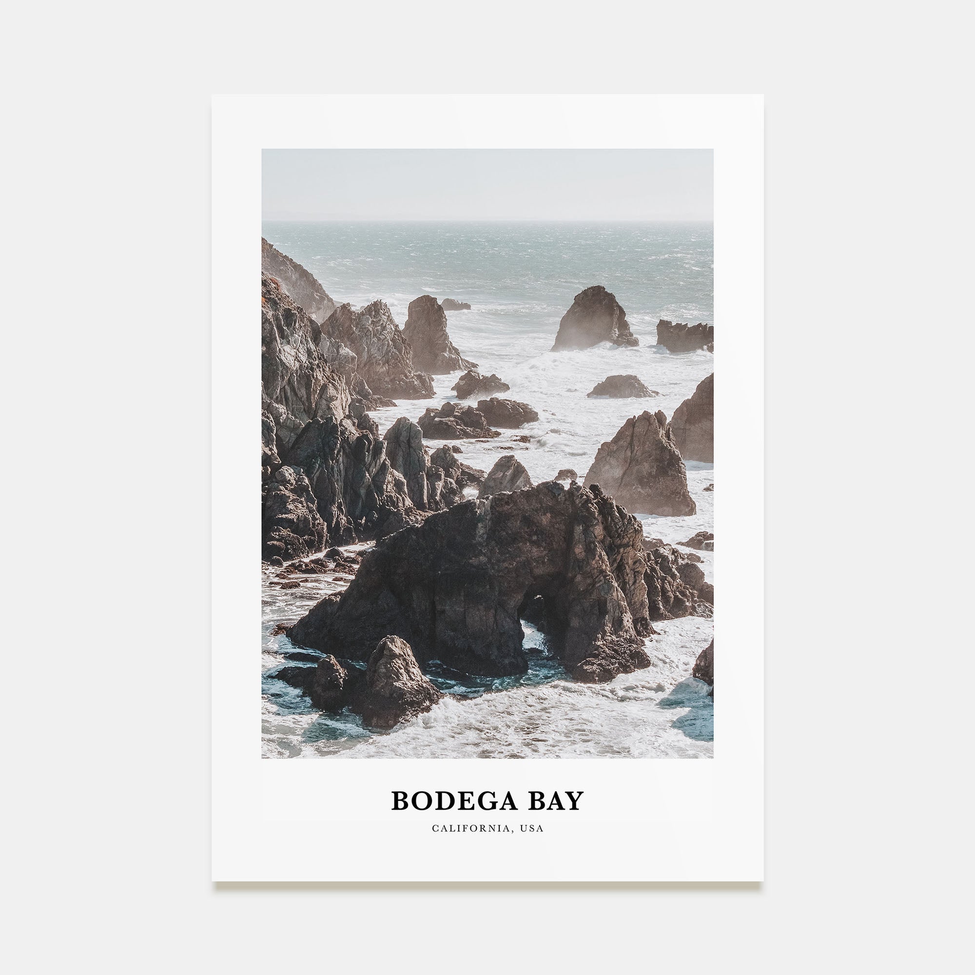 Bodega Bay Portrait Color Poster