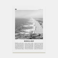 Bodega Bay Travel B&W Poster