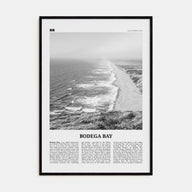 Bodega Bay Travel B&W Poster