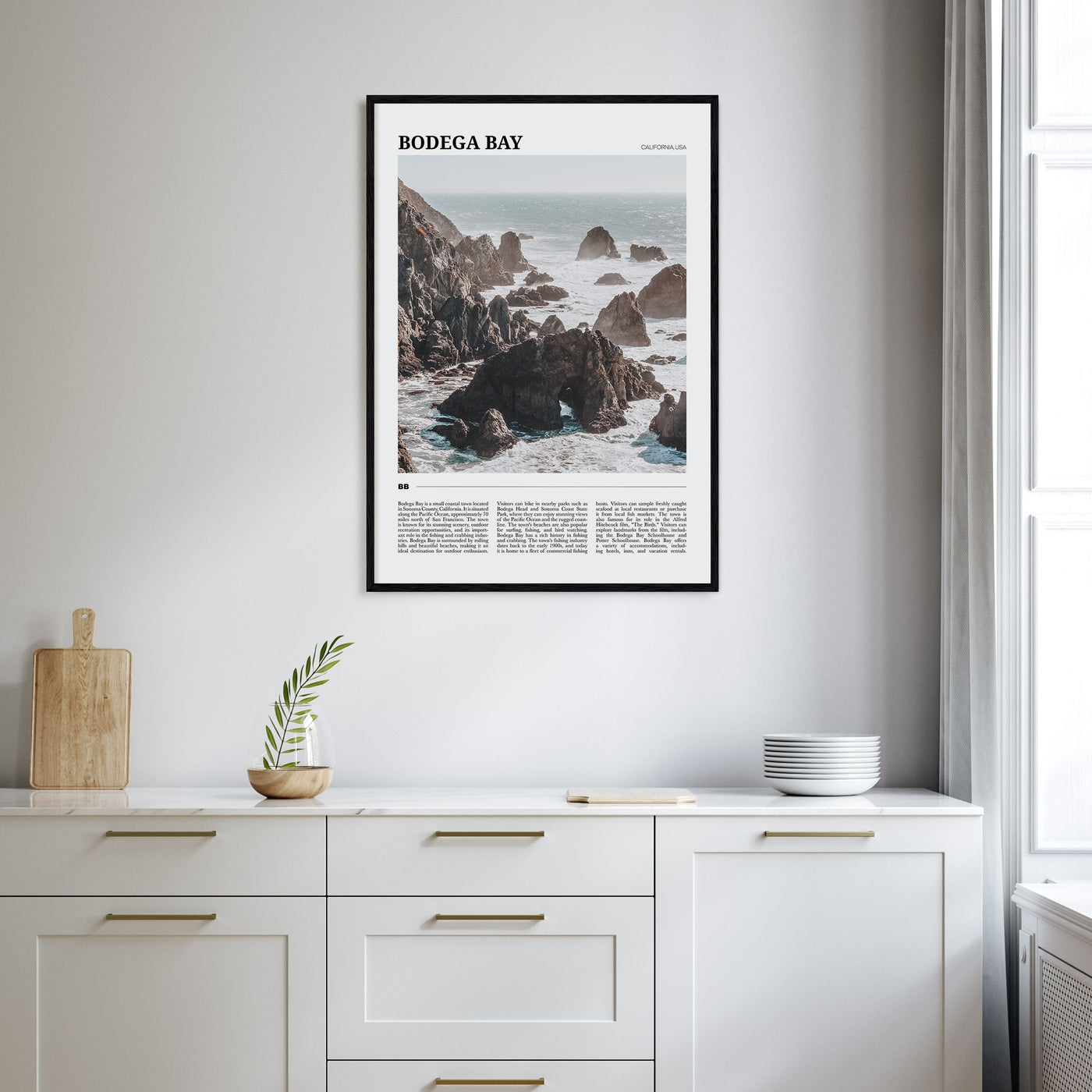 Bodega Bay Travel Color Poster