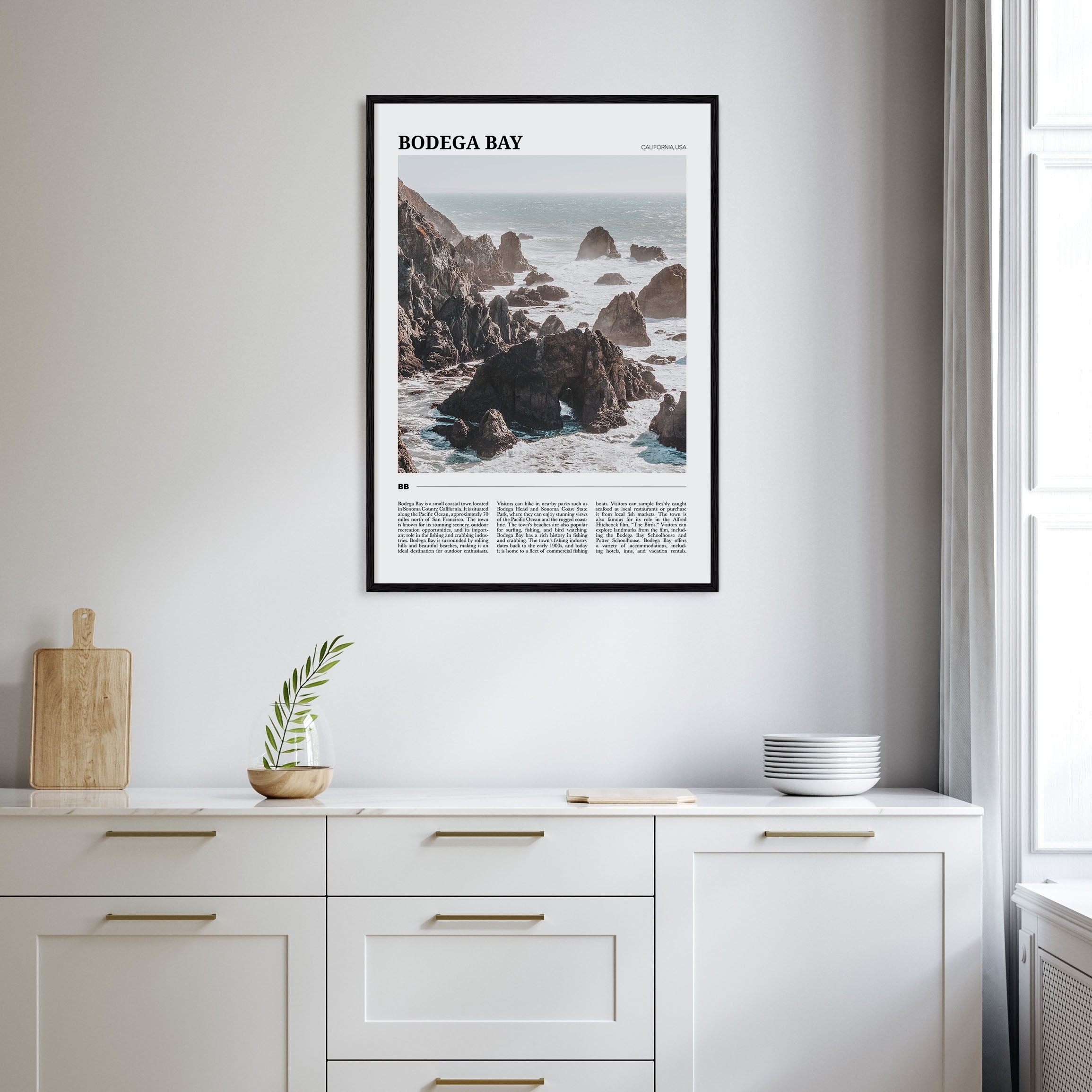 Bodega Bay Travel Color Poster
