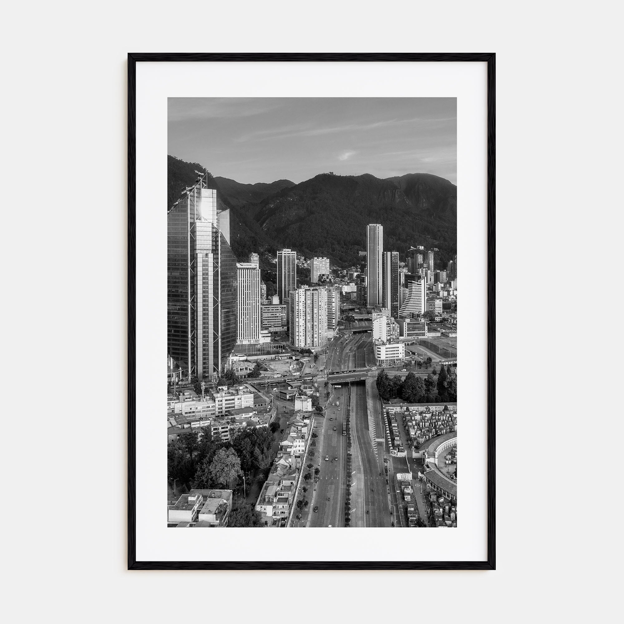Bogotá Photo B&W Poster