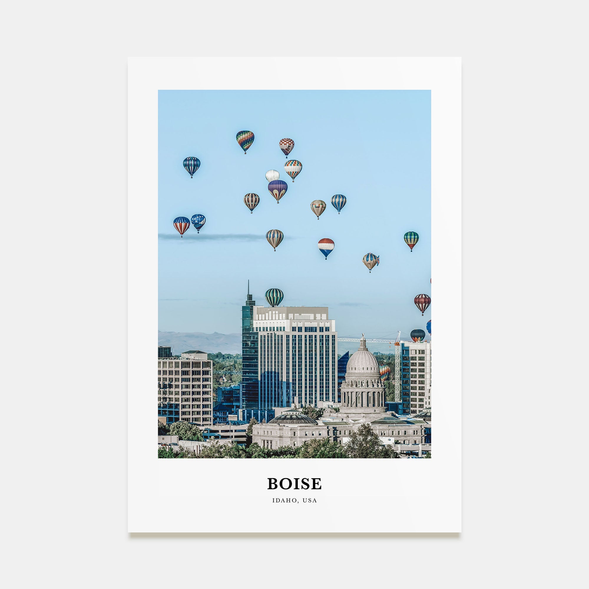 Boise Portrait Color No 2 Poster