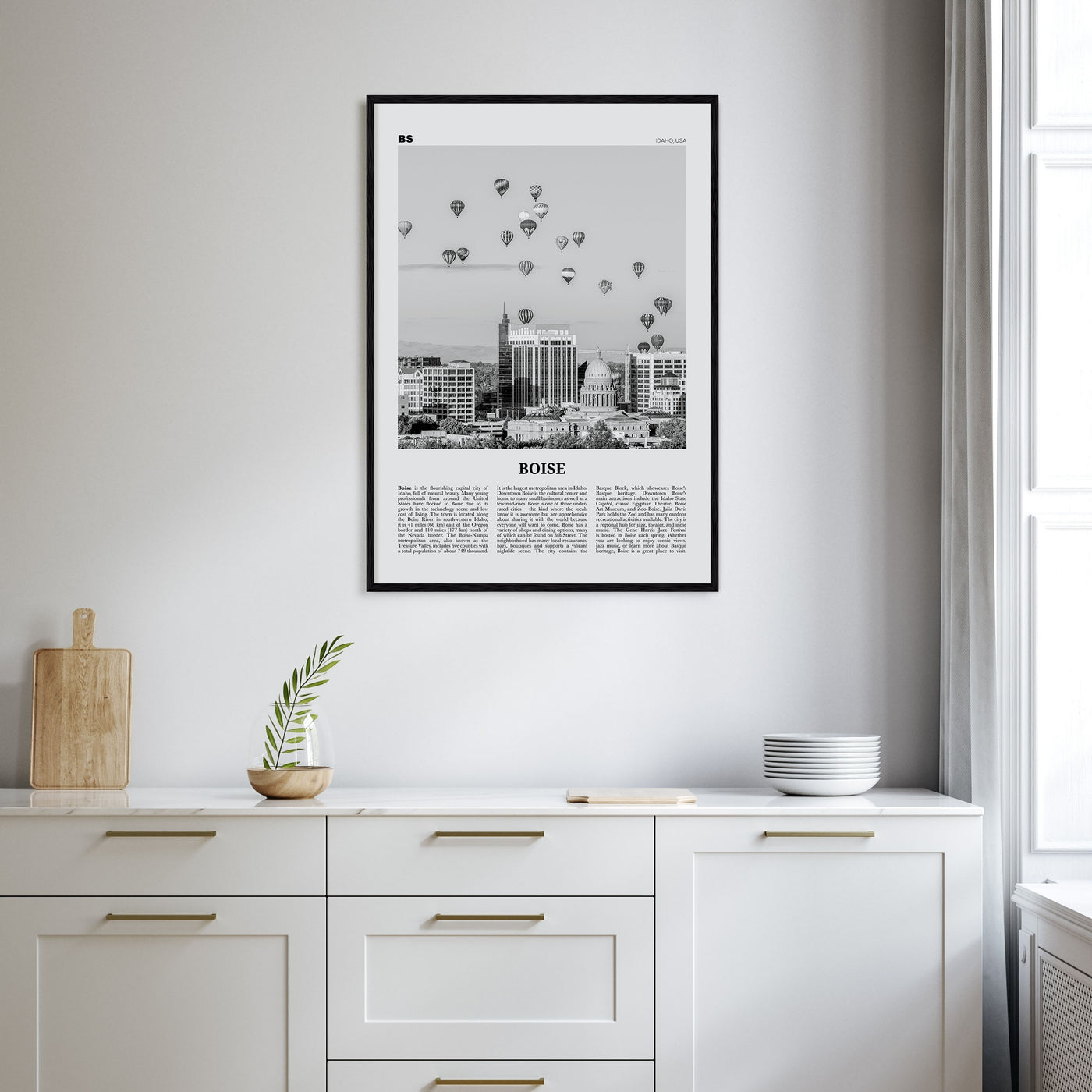 Boise Travel B&W No 1 Poster