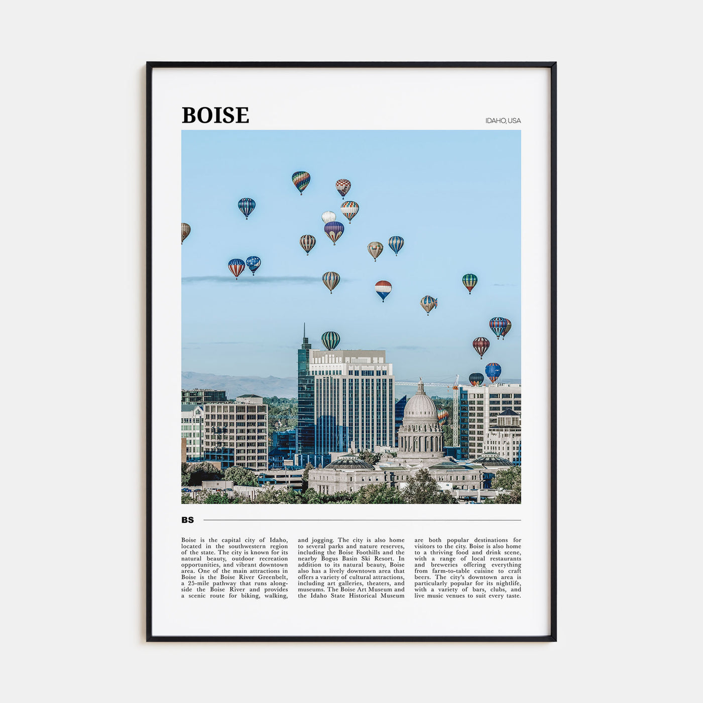 Boise Travel Color No 2 Poster