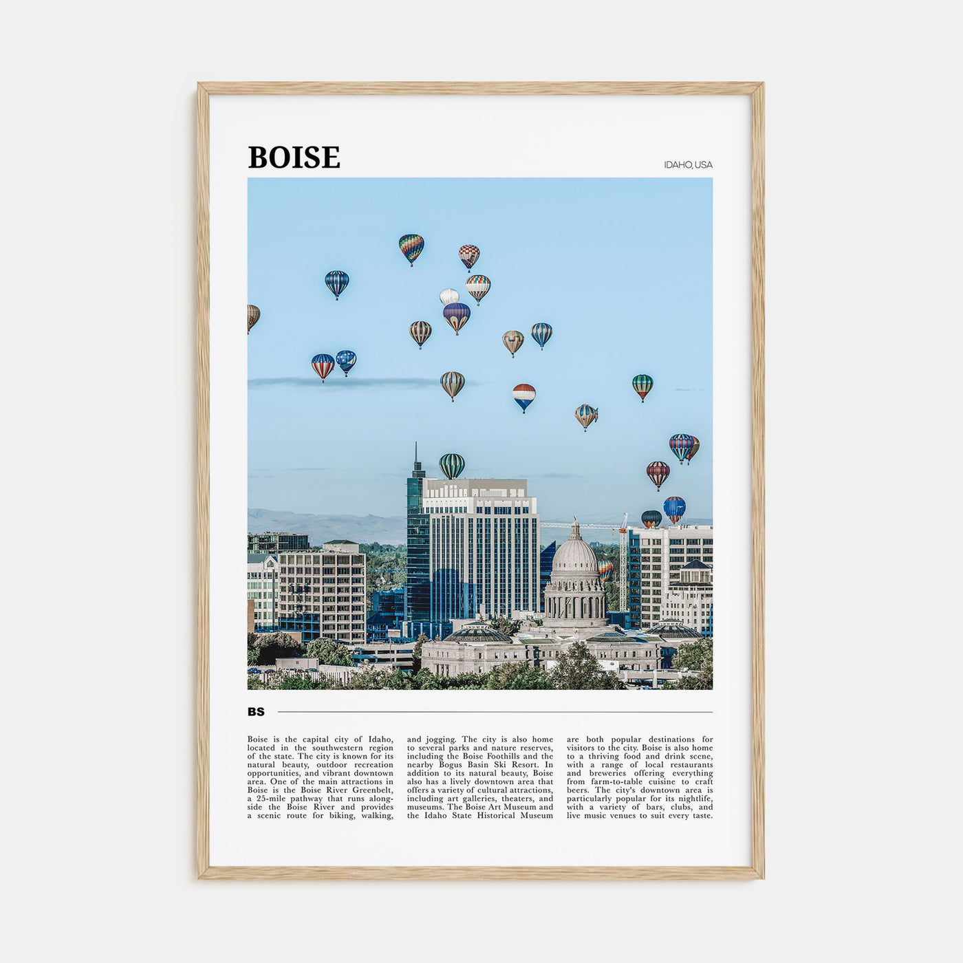 Boise Travel Color No 2 Poster