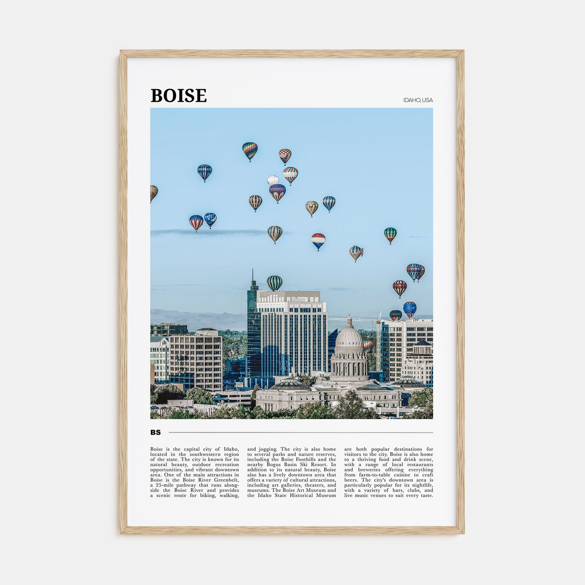 Boise Travel Color No 2 Poster