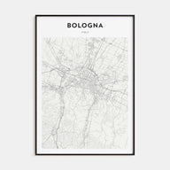 Bologna Map Portrait Poster