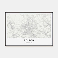 Bolton Map Landscape Poster