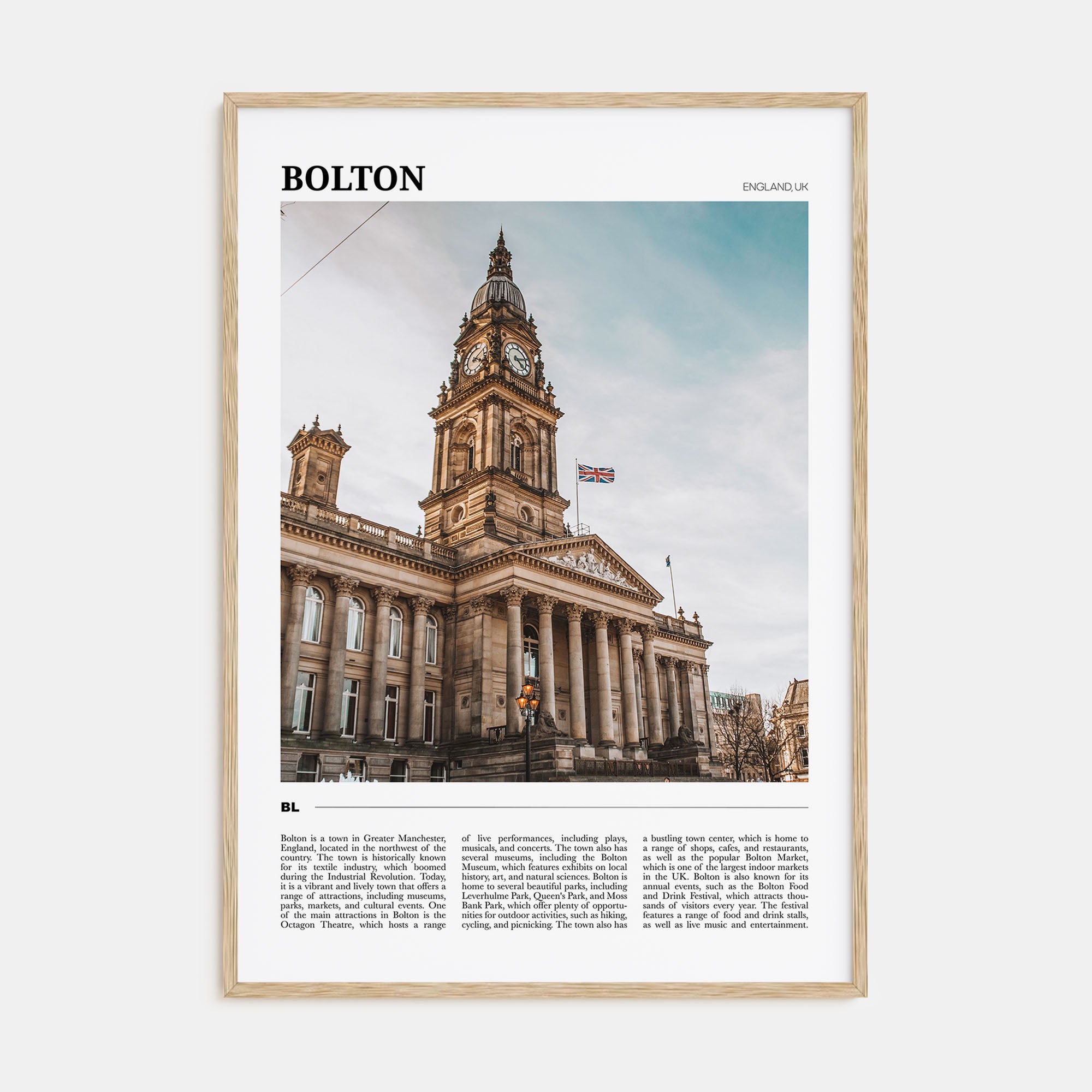 Bolton Travel Color Poster