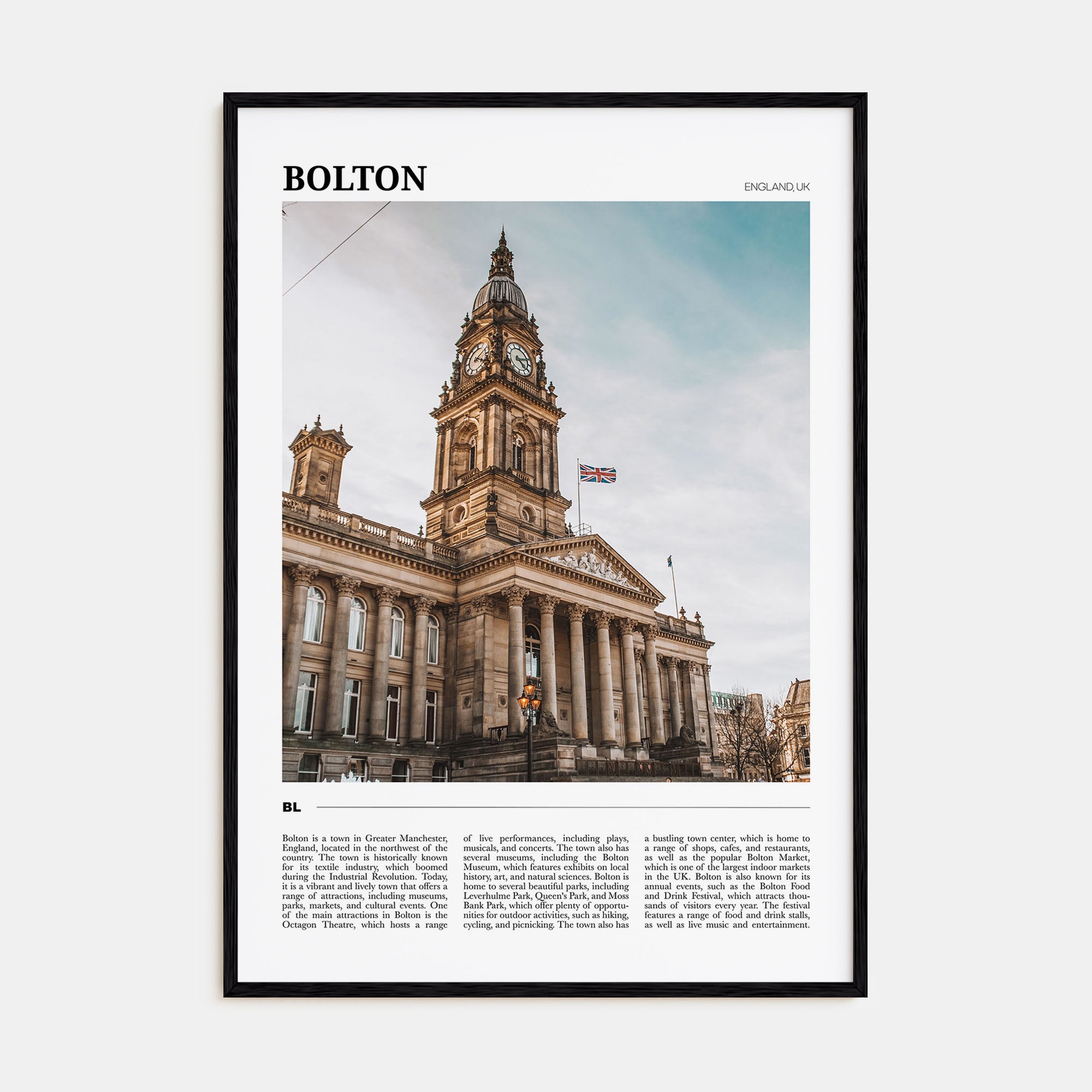 Bolton Travel Color Poster