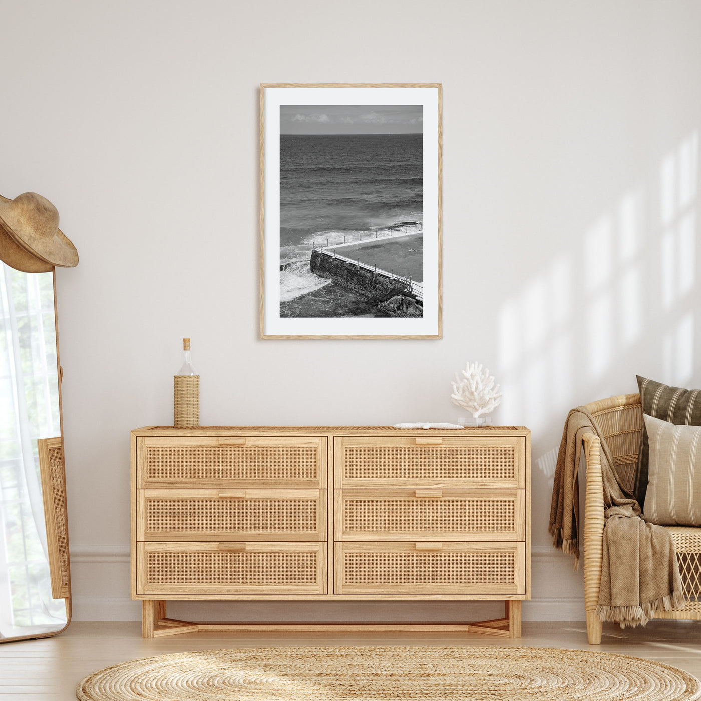 Bondi Beach Photo B&W No 1 Poster