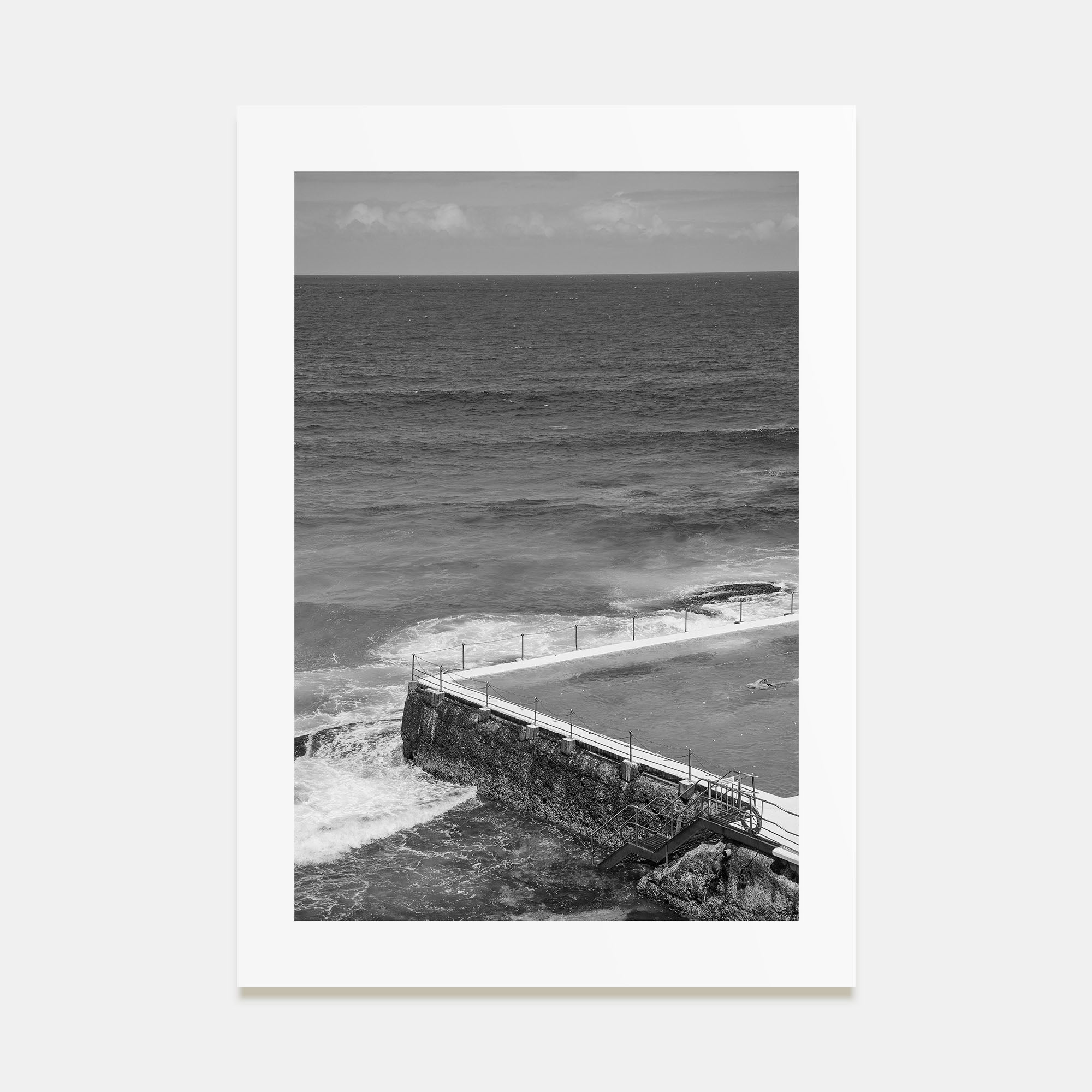 Bondi Beach Photo B&W No 1 Poster