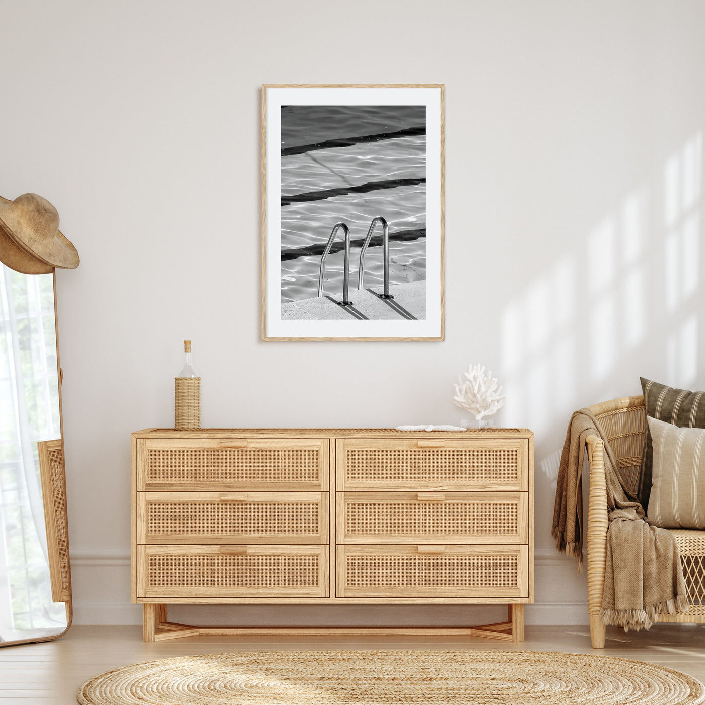 Bondi Beach Photo B&W No 2 Poster