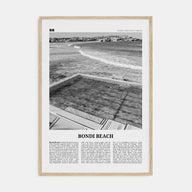 Bondi Beach Travel B&W No 1 Poster