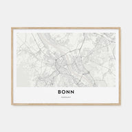 Bonn Map Landscape Poster