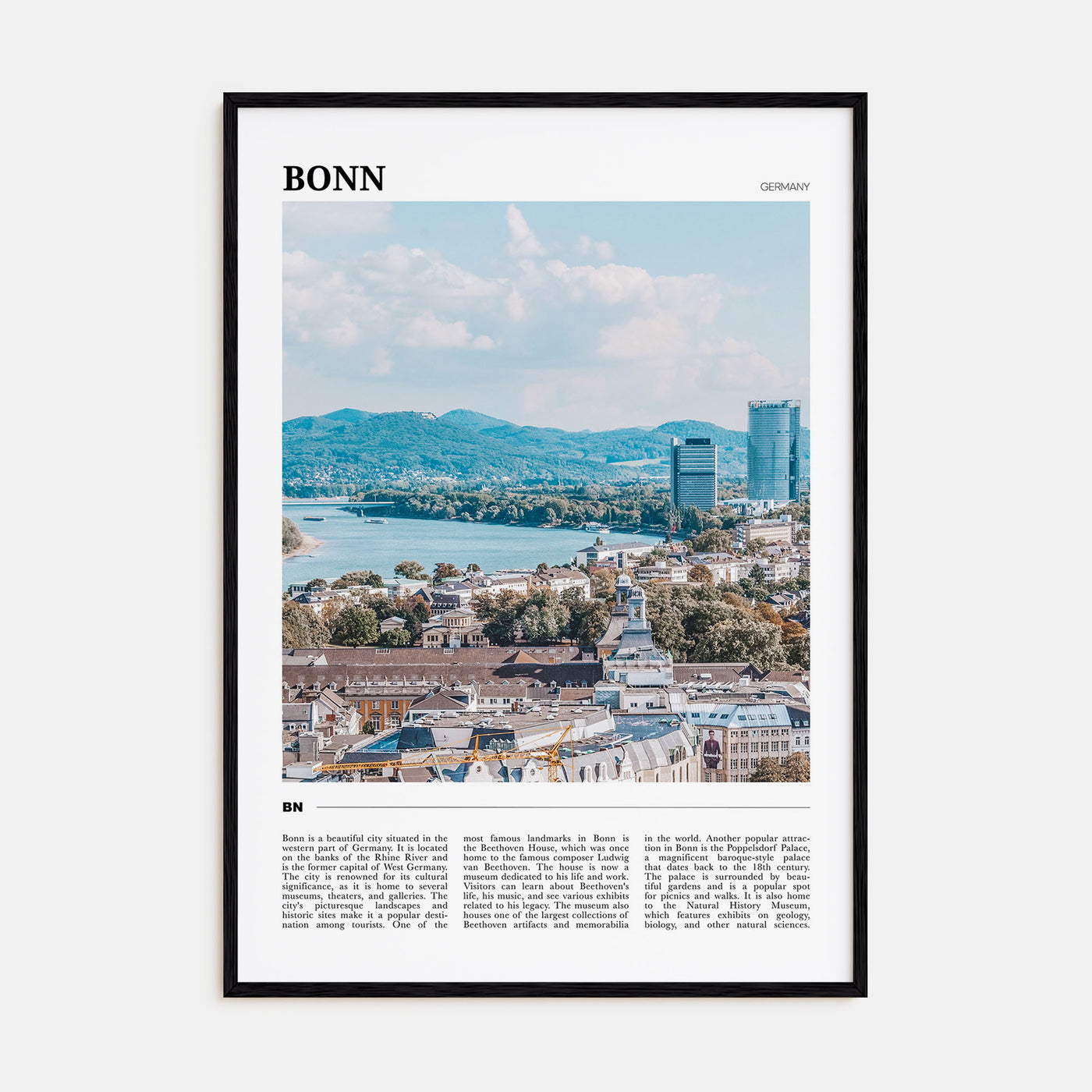Bonn Travel Color Poster