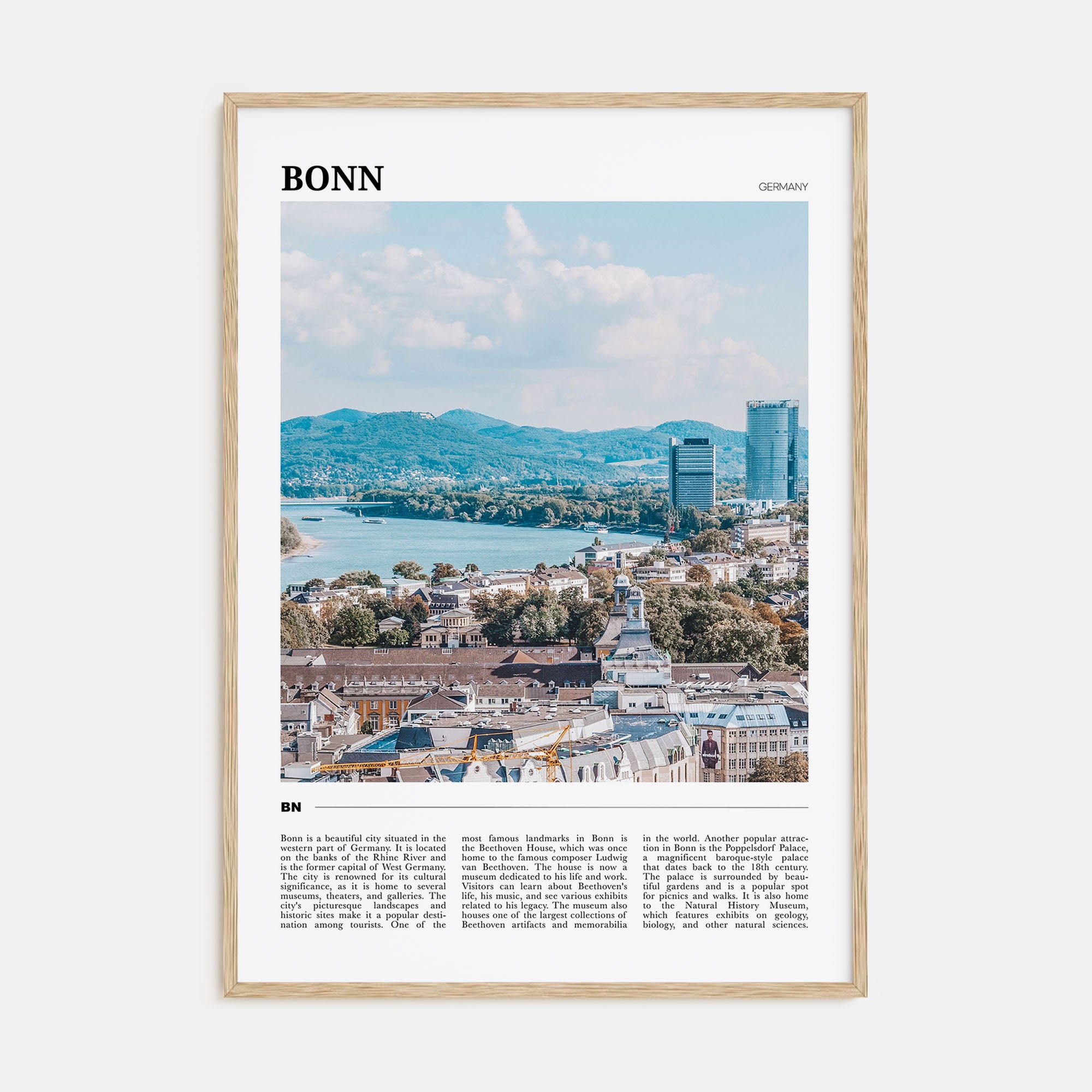 Bonn Travel Color Poster