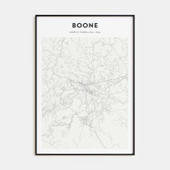 Boone Map Portrait Poster
